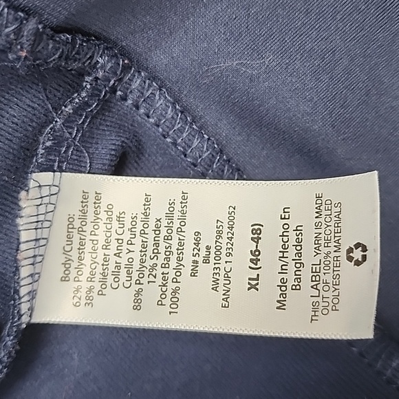 Athletic Works Men's Tract Jacket Full Zip Front with Pockets Size XL (46-48) - Picture 9 of 11